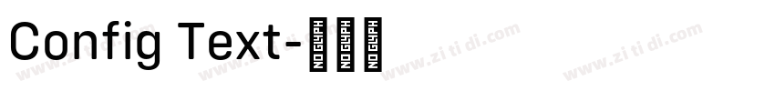 Config Text字体转换